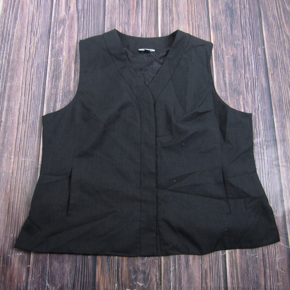 Cintas Vest Men 2XW Black Uniform‎ Workwear Recycled Polyester II66-53